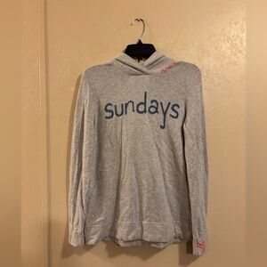 Sundance Sundays Stitched Detail Hooded wool blend Sweater sz S